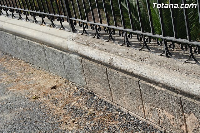 Finaliza la reconstruccin de un muro que mejora la seguridad en la va que enlaza Totana con la pedana de La Huerta - 9