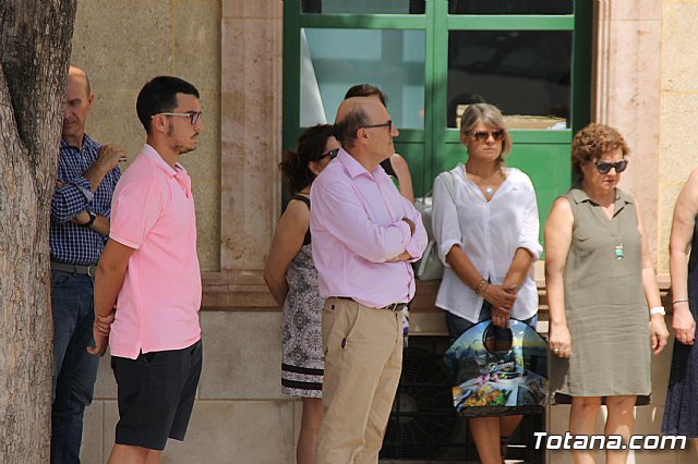 Totana conmemora el XX Aniversario del secuestro y asesinato de Miguel ngel Blanco a manos ETA guardando cinco minutos de silencio en su recuerdo - 2