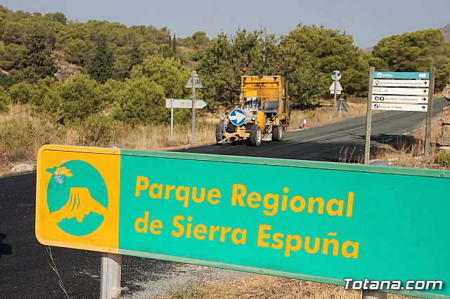La Comunidad mejora la carretera Aledo-Bullas en la zona de acceso al Parque Regional de Sierra Espuña - 10
