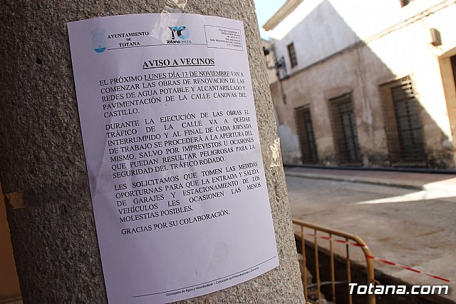 Las obras de saneamiento y pavimentacin de la calle Cnovas del Castillo se prolongarn hasta finales de este año - 11