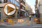 Las obras de saneamiento y pavimentacin de la calle Cnovas del Castillo se prolongarn hasta finales de este año