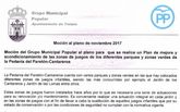 El alcalde continua sin dar trmite a las mociones del PP que van dirigidas a actuaciones concretas en el municipio, denuncian desde el PP