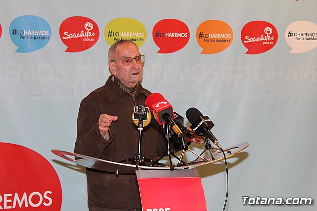 Juventudes Socialistas de Totana realiza un homenaje a su presidente de honor Laureano Molino - 16