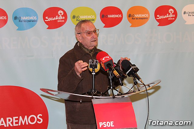 Juventudes Socialistas de Totana realiza un homenaje a su presidente de honor Laureano Molino - 17