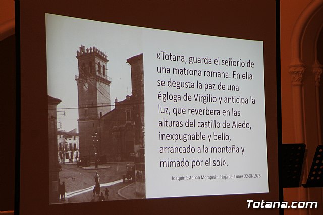 El cronista oficial de la ciudad, Juan Cnovas Mulero, presenta su ltimo libro “Bajo el cielo de Totana. Un recorrido por sus espacios urbanos (I)” - 23