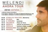 El 'Ahora Tour' Melendi pasa por Murcia el 26 de octubre en el Cuartel de Artillera