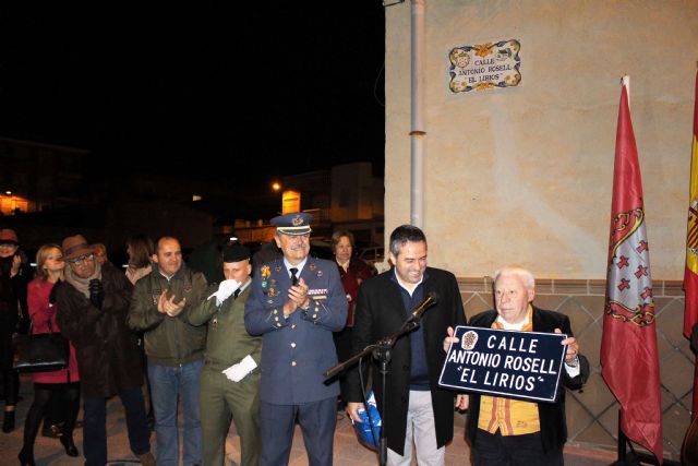 Antonio Rosell El Lirios ya tiene su calle en Alcantarilla desde ayer noche que descubrió la placa que da su nombre - 5, Foto 5