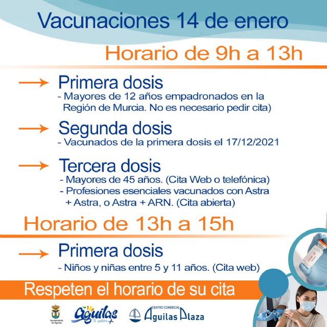 Centro Comercial Águilas Plaza acogerá una nueva jornada de vacunaciones - 1, Foto 1