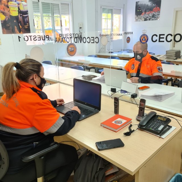 Se retoma la actividad del Cecovid con las tareas de rastreo en Totana a cargo de los voluntarios de Protección Civil de esta localidad, Foto 2