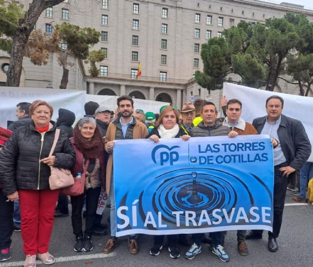 El PP de Las Torres de Cotillas sí estuvo este miércoles defendiendo el trasvase - 1, Foto 1