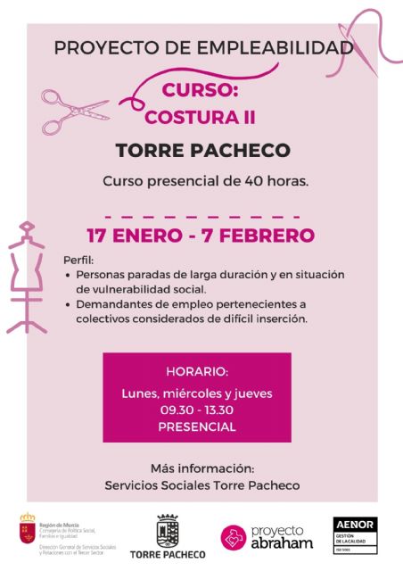 Proyecto “camina entre telas”: accion formativa costura ii - 1, Foto 1