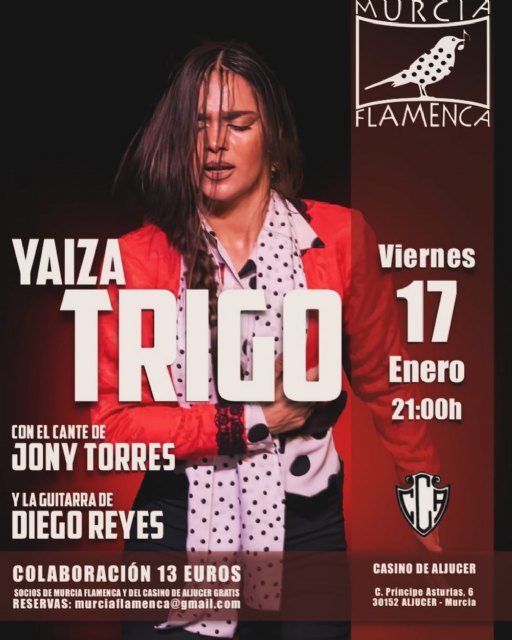 Murcia Flamenca: Gala Yaiza Trigo, vie 17 ene, 21h - 1, Foto 1