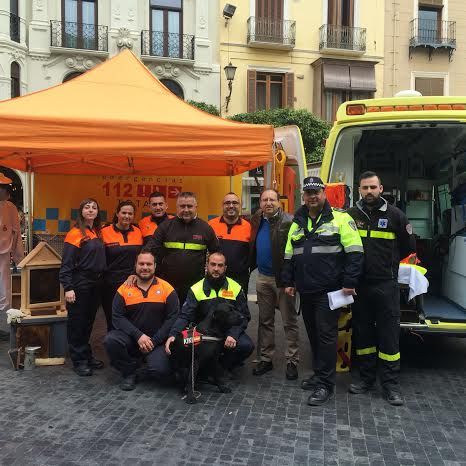 The Association of Civil Protection of Totana participate in the events organized to mark the European Day Phone 112 in Murcia, Foto 2