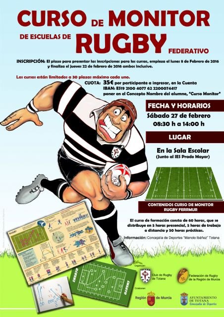 Deportes y el Club de Rugby Totana organizan el primer Curso de Monitor de Escuelas de Rugby Federativo, Foto 4