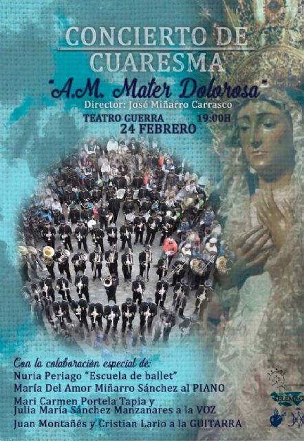 La A. M. Mater Dolorosa prepara una nueva edición de su ya tradicional Concierto de Cuaresma - 1, Foto 1
