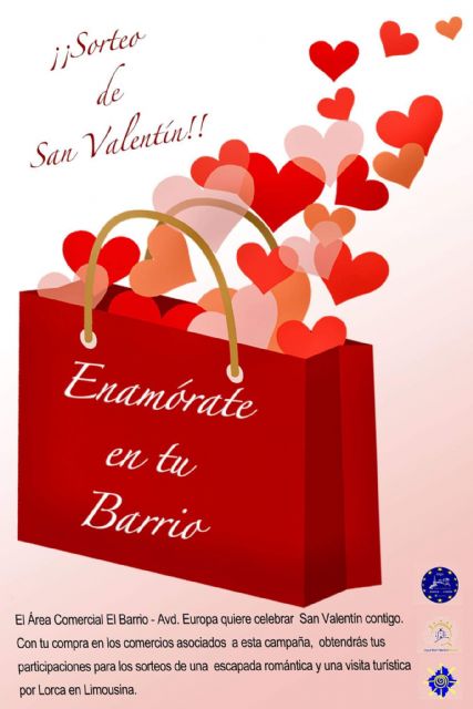 Enamórate en tu barrio, la nueva iniciativa comercial puesta en marcha por el Área Comercial El Barrio-Europa para festejar San Valentín y ganar una escapada romántica - 1, Foto 1