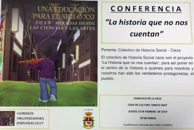 El Colectivo Historia Social de Cieza ofrece este jueves en Caravaca la charla 'La historia que no nos cuentan' - 1, Foto 1