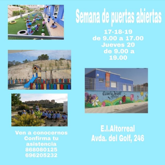 El Ayuntamiento de Molina de Segura organiza jornadas de puertas abiertas en las escuelas infantiles del municipio durante el mes de febrero - 1, Foto 1