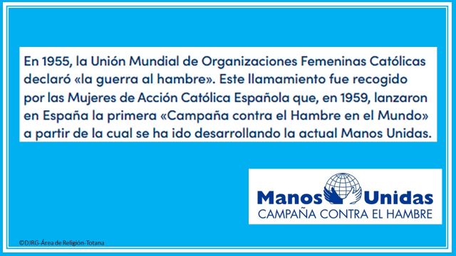 Manos Unidas 2023 Campaña nº64 “Frenar la desigualdad está en tus manos”, Foto 1