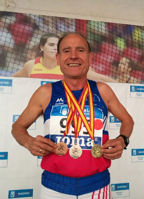 El atleta torreño Ángel Salinas, oro, plata y bronce en el campeonato de España de veteranos - 1, Foto 1
