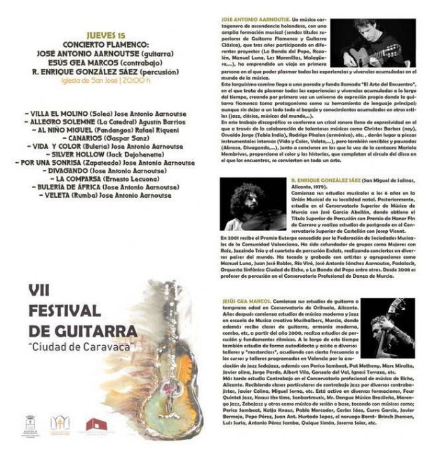 El Festival de Guitarra 'Ciudad de Caravaca' se celebra esta semana con clases magistrales, conferencias y conciertos - 2, Foto 2