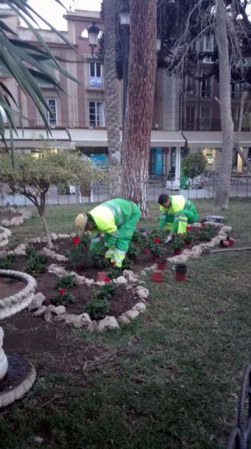 Más de 2000 flores de temporada llenarán de colores las zonas verdes de Águilas - 1, Foto 1