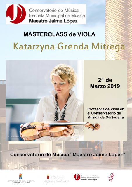 El Conservatorio Profesional de Música Maestro Jaime López de Molina de Segura organiza una master class de viola el jueves 21 de marzo - 1, Foto 1
