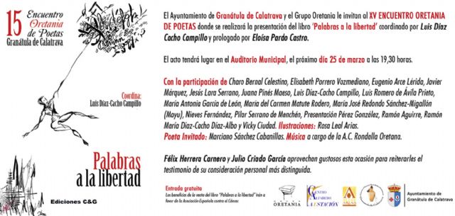Félix Herrera: Es un placer para el Ayuntamiento poder colaborar con causas nobles de carácter social y cultural como este Encuentro Oretania de Poetas - 2, Foto 2