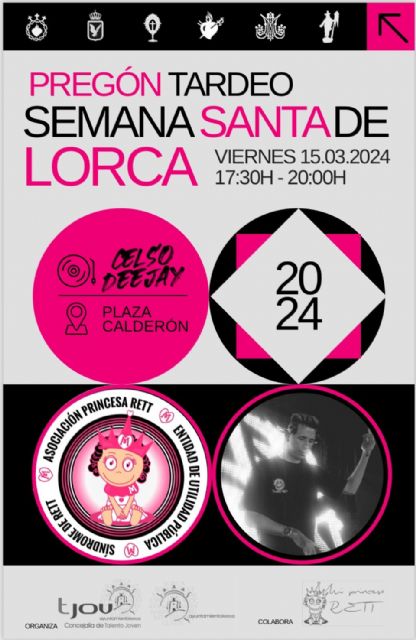 La plaza de Calderón de Lorca acogerá el viernes el primer Tardeo Joven Pregón de Semana Santa - 1, Foto 1