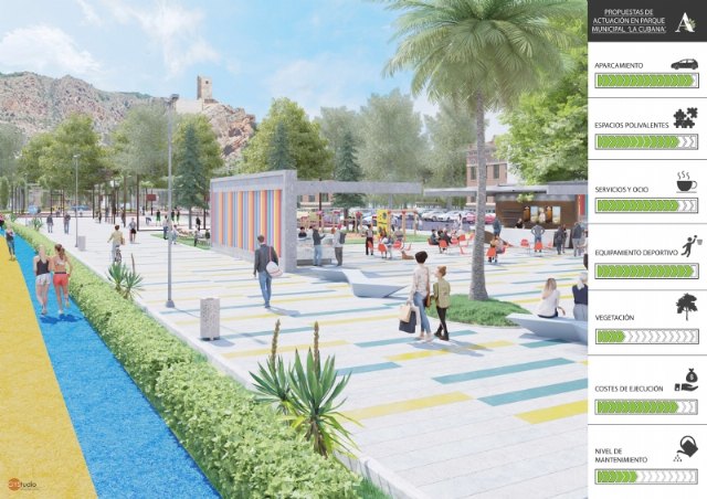 Alhama de Murcia recuperará la zona de aparcamiento en el centro con el nuevo parque polivalente de La Cubana que han decidido los vecinos - 1, Foto 1