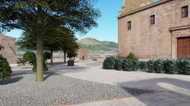 Las obras de pavimentación de la explanada del Castillo de Caravaca mejorarán la estética y accesibilidad del conjunto monumental - 4, Foto 4