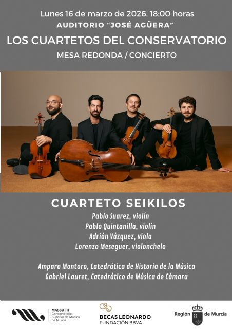 El Conservatorio Superior de Música de Murcia acoge una jornada dedicada al cuarteto de cuerda espa&ntilde;ol del siglo XX - 2, Foto 2