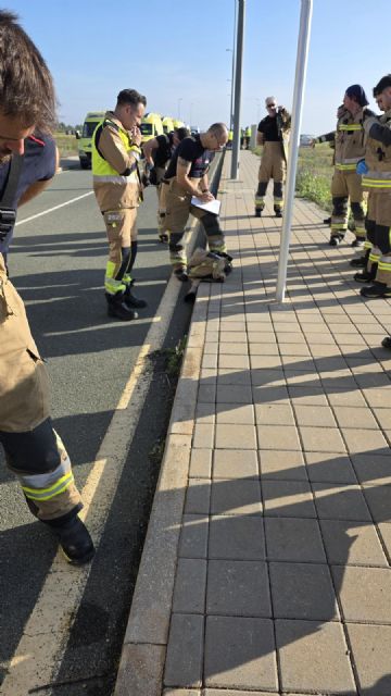 El Ayuntamiento de Murcia destaca la coordinación de Bomberos, Policía Local y Protección Civil en el simulacro de accidente aéreo celebrado en el Aeropuerto Internacional Región de Murcia - 5, Foto 5