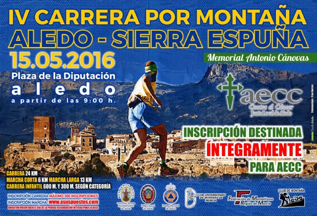 La IV Carrera por Montaña y Marcha Senderista Aledo-Sierra Espuña, memorial Antonio Cánovas, tendrá lugar el domingo 15 de mayo - 1, Foto 1