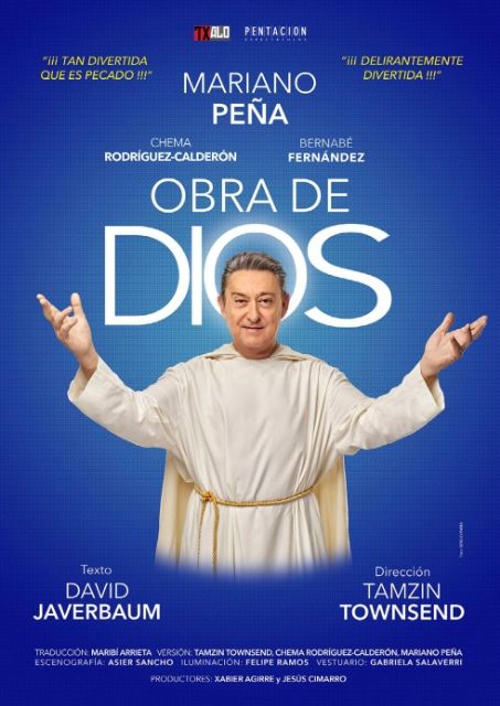Mariano Peña llega al Teatro Villa de Molina con OBRA DE DIOS el sábado 14 de abril - 1, Foto 1