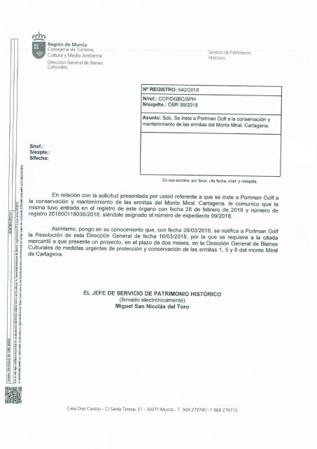 MC consigue protección legal para las ermitas del Monte Miral - 2, Foto 2