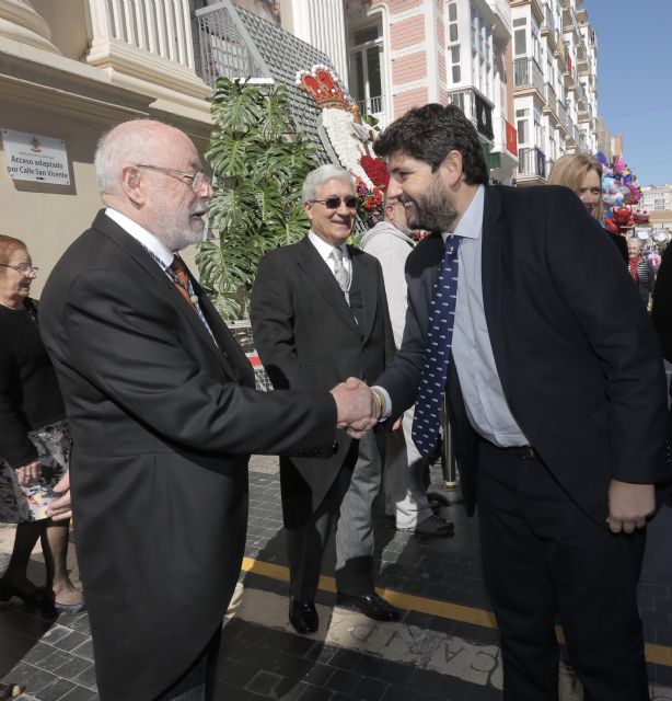 El presidente Fernando López Miras asiste a  la misa con motivo del día de la patrona de Cartagena,  la Virgen de la Caridad - 3, Foto 3