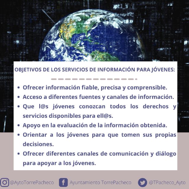 El Ayuntamiento de Torre Pacheco conmemora el Día Europeo de la Información Juvenil con la campaña informativa #JUVENTUDTPINFORMA - 3, Foto 3
