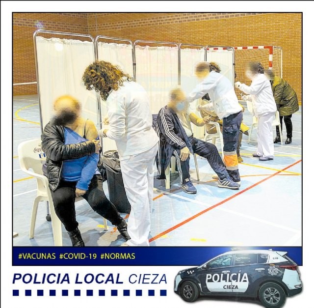 Salud Pública de la Región de Murcia celebra este martes otra jornada de vacunación masiva en el Polideportivo Municipal Mariano Rojas - 1, Foto 1