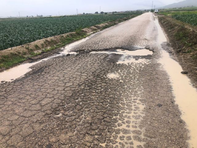 El Ayuntamiento de Lorca procederá al arreglo de los caminos asfaltados de titularidad municipal afectados por las lluvias - 2, Foto 2