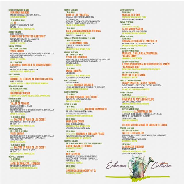 Alcantarilla dedica toda la programación cultural del mes de abril al Día del Libro - 2, Foto 2