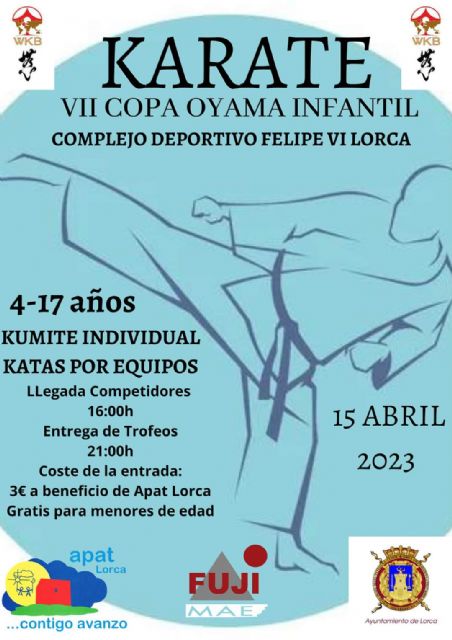 Unos 250 karatecas de escuelas de la Región y Alicante se darán cita en la VII Copa Oyama de Karate infantil Kyokushin Budokai a beneficio de APAT - 1, Foto 1