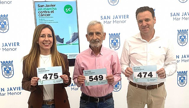 La Marcha Solidaria contra el Cáncer, de San Javier, espera superar los 800 dorsales - 1, Foto 1