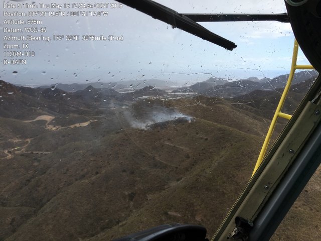 Efectivos del Infomur apagan un conato de incendio forestal en la Sierra de la Almenara - 1, Foto 1