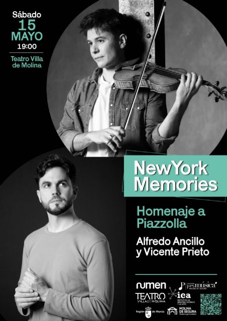 Alfredo Ancillo y Vicente Prieto ofrecen el recital de violín y piano NEW YORK MEMORIES el sábado 15 de mayo en el Teatro Villa de Molina - 1, Foto 1