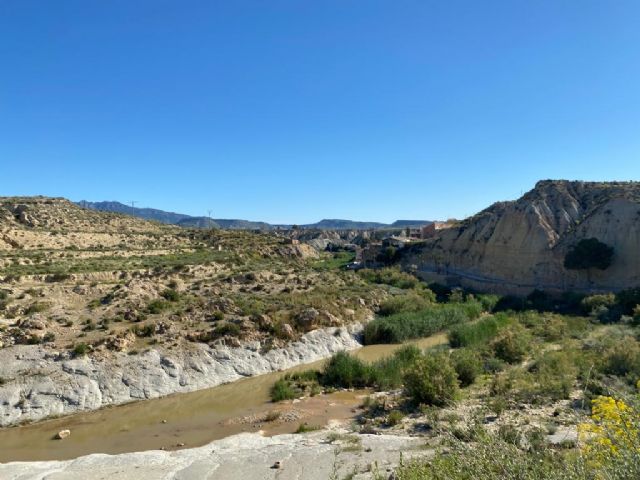 El presidente de la CHS visita las obras de recuperación del Río Mula acompañado por el Alcalde - 2, Foto 2