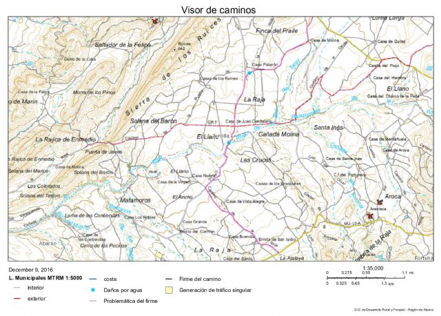 Comienzan los trabajos de mejora de los caminos de La Raja, La Zarza, Yecla-Gamellón - 2, Foto 2