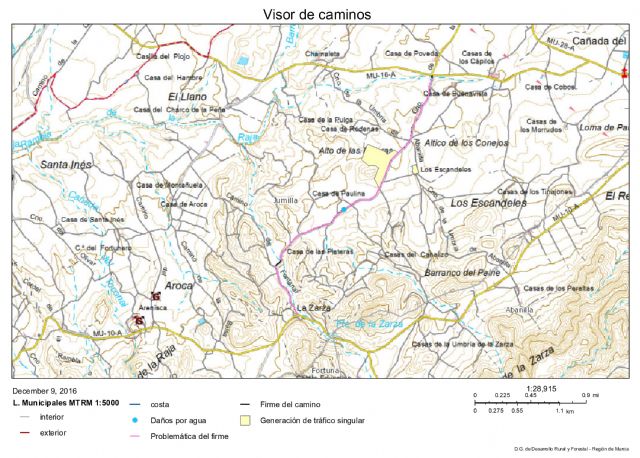 Comienzan los trabajos de mejora de los caminos de La Raja, La Zarza, Yecla-Gamellón - 3, Foto 3