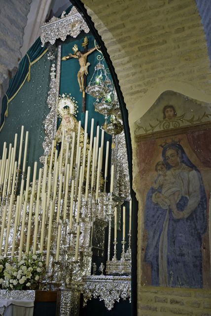 Altar del Quinario en honor al Stmo. Cristo de la Vera-cruz de Alcalá del Río	 - 3, Foto 3