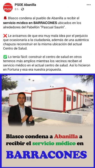 El PSOE denuncia que Blasco condena a los vecinos de Abanilla a barracones - 2, Foto 2
